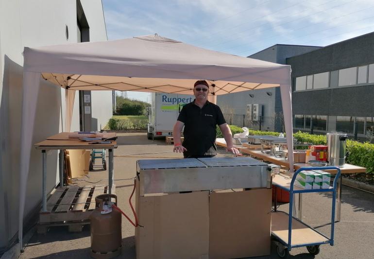 Aufbau Grill